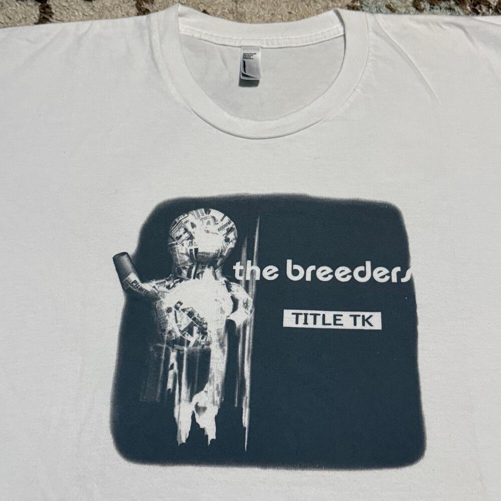 The Breeders Title TK 2002 Album Promo Shirt Size Large Pixies L7 Sonic Youth